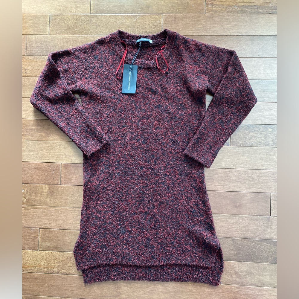 Tifanny & Tomato Womens Sweater Maroon ack sz Small